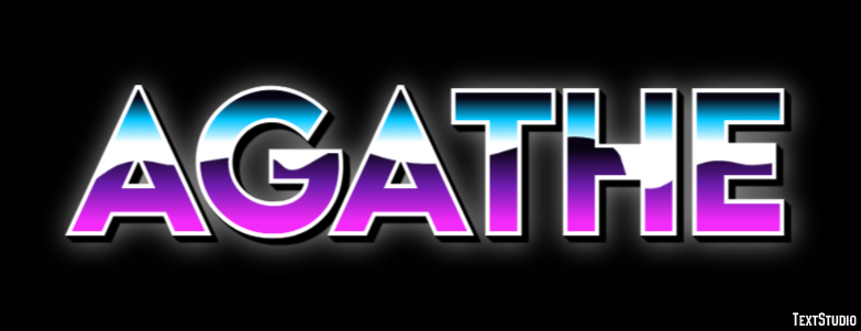 Agathe Text effect