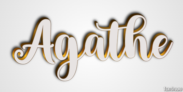 Agathe Text Effect