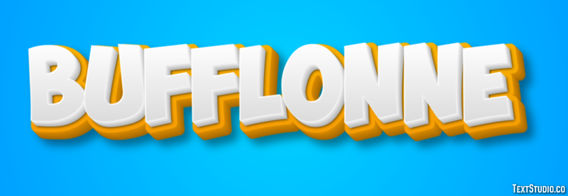 Bufflonne Texteffekt