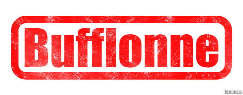 Bufflonne Texteffekt
