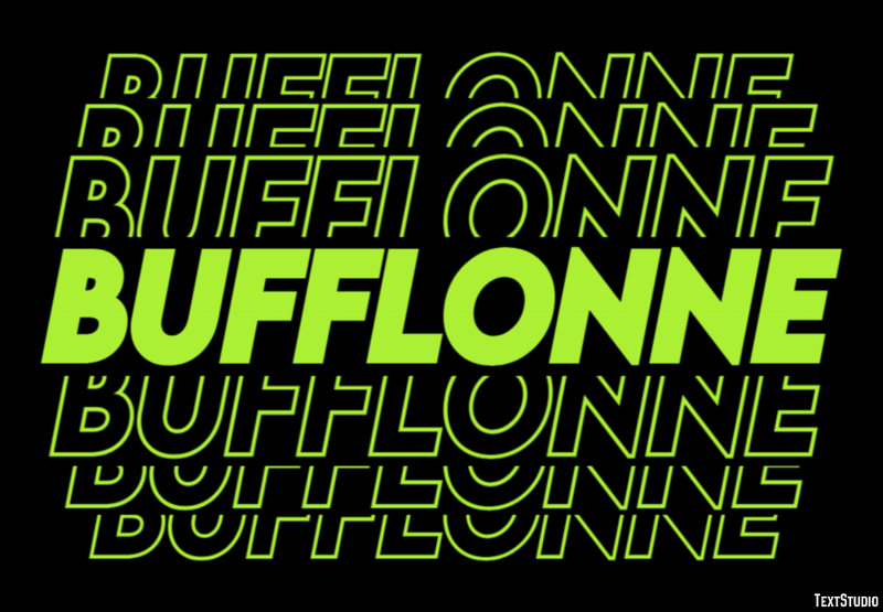 Bufflonne Texteffekt
