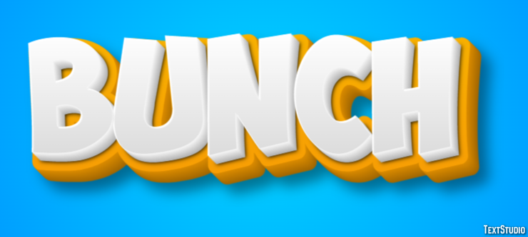 Bunch Text Effect