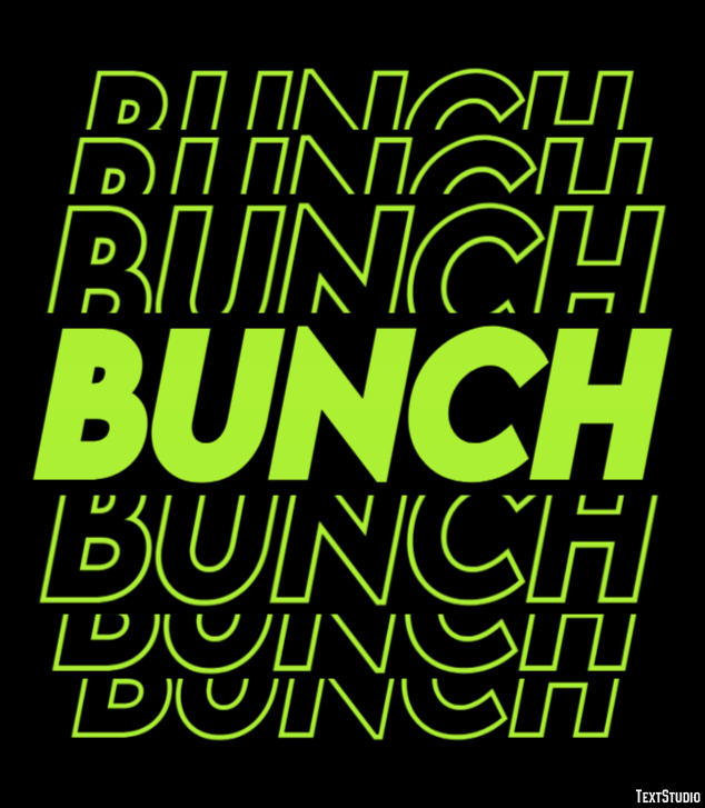 Bunch Effetto testo