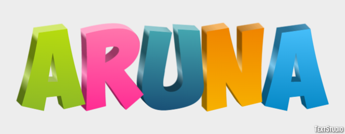Aruna Text Effect