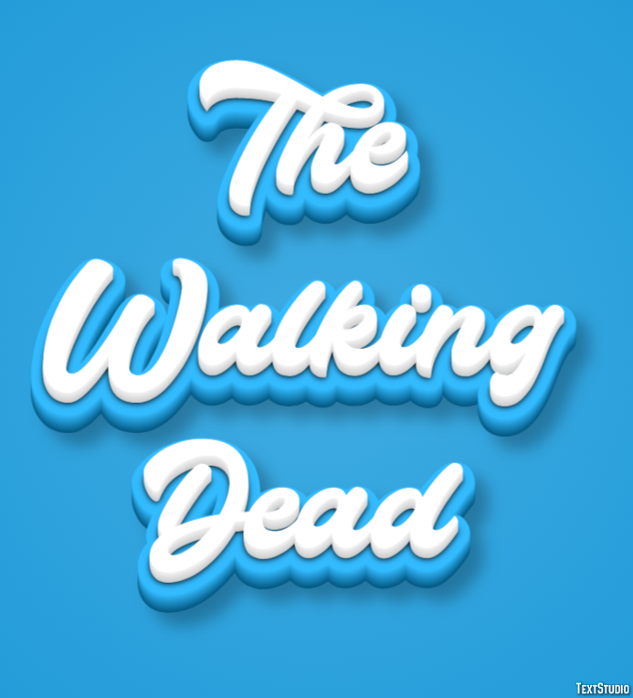 The Walking Dead Эффект текста