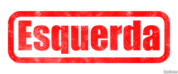 Esquerda Efeito do texto