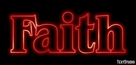 Faith Efekt tekstowy