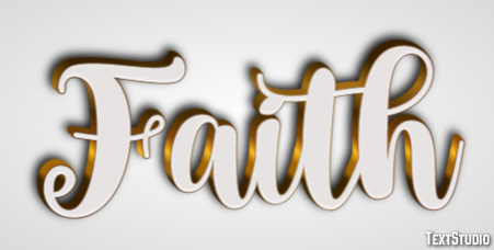 Faith Efekt tekstowy