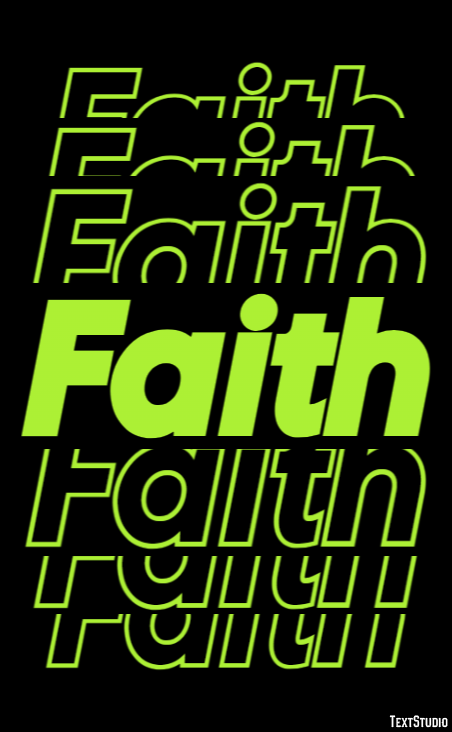Faith Efekt tekstowy