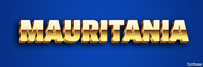 Mauritania Effetto testo