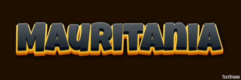 Mauritania Effetto testo