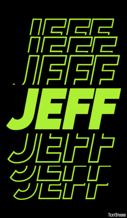 Jeff Tekst Effect