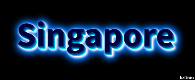 Singapore Efeito de texto