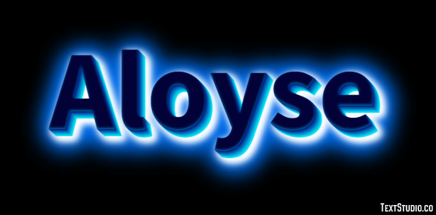 Aloyse Texteffekt