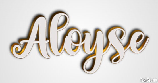 Aloyse Effet de Texte