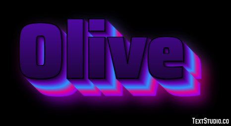 Olive Efekt tekstowy