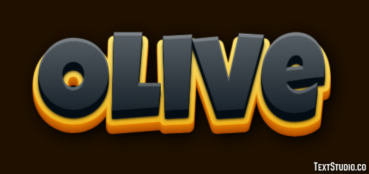 Olive Efekt tekstowy