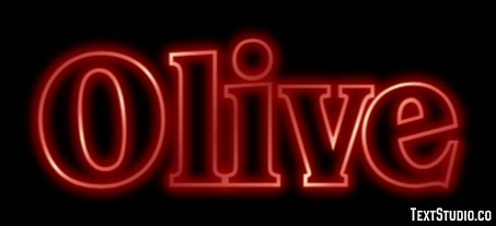Olive Efekt tekstowy