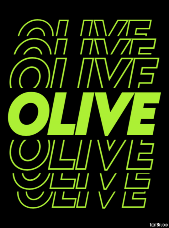 Olive Efekt tekstowy