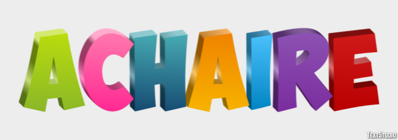 Achaire Effet de texte