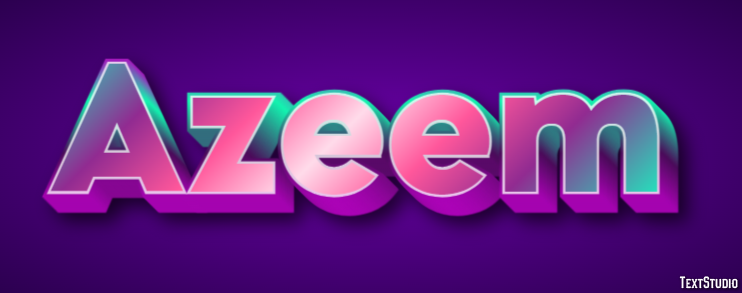 Azeem Text Effect