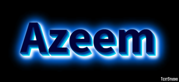 Azeem Tekst Effect