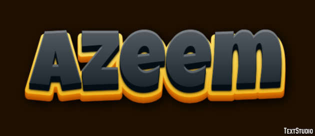 Azeem Tekst Effect