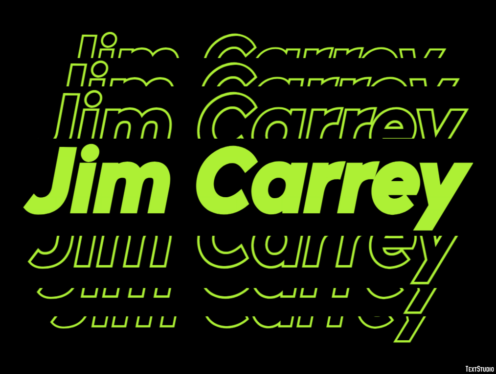 Jim Carrey Efeito de texto
