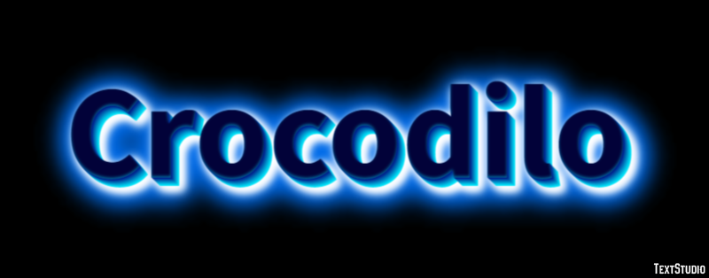Crocodilo Tekst effect