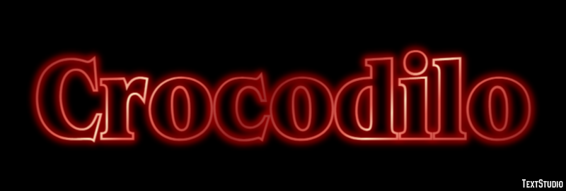 Crocodilo Tekst Effect