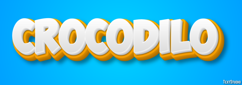 Crocodilo Effet de Texte