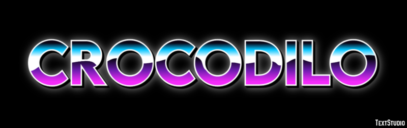 Crocodilo Efeito de texto