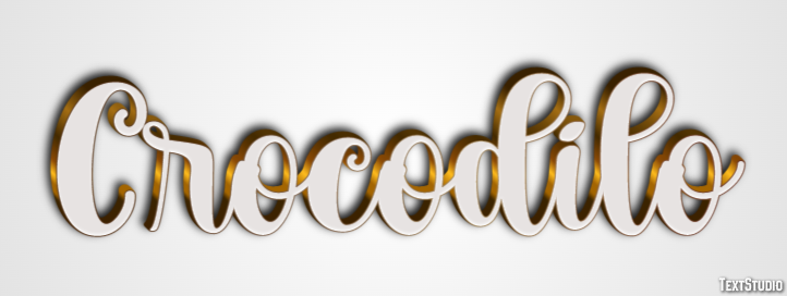 Crocodilo Efecto de Texto