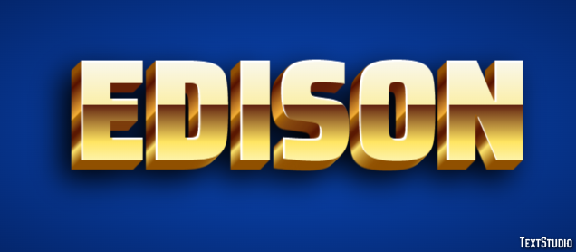 Edison Efecto de Texto