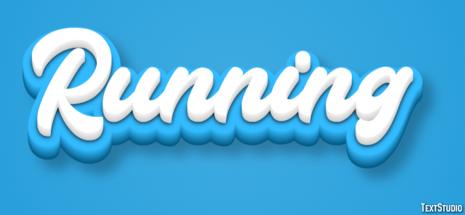 Running Text Effect