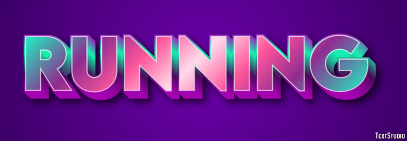 Running Text Effect
