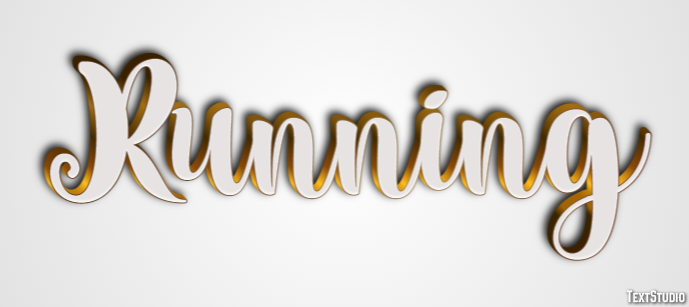 Running Text Effect