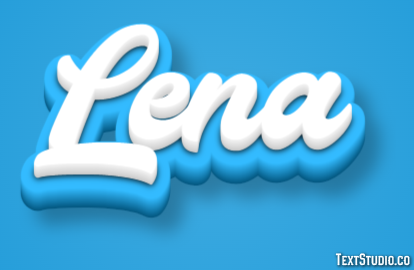 Lena Effetto testo