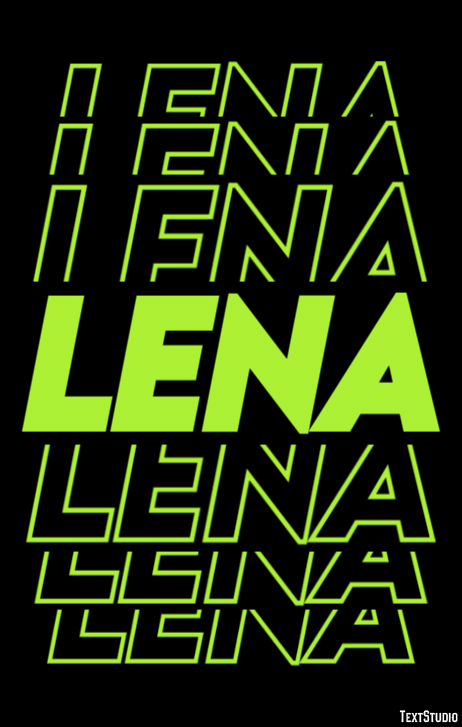 Lena Effetto testo