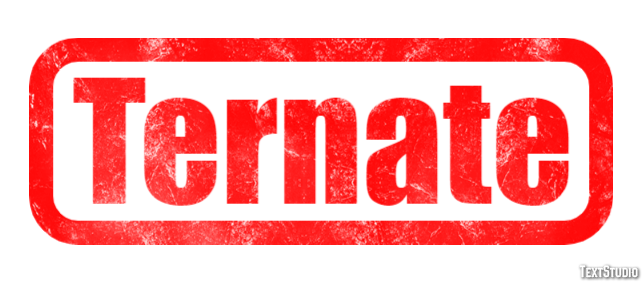 Ternate Efekt tekstowy