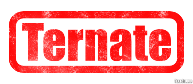 Ternate Efekt tekstowy