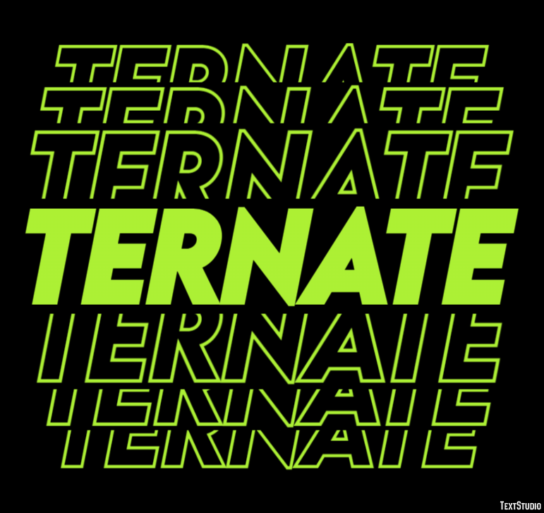 Ternate Efekt tekstowy