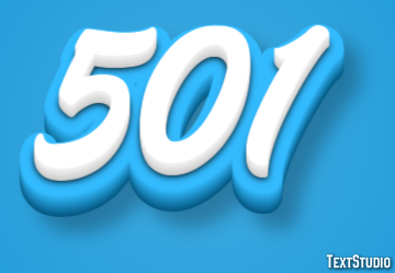 501 テキスト効果