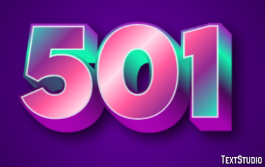 501 テキスト効果
