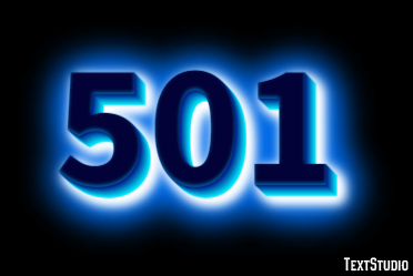 501 Text Effect