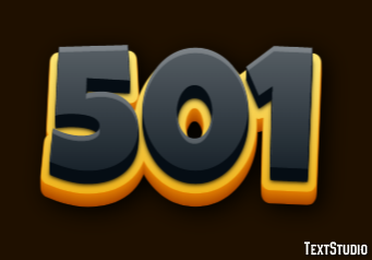 501 Efecto de Texto