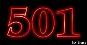 501 テキスト効果