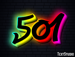 501 テキスト効果