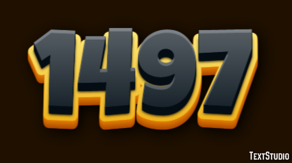 1497 Text effect
