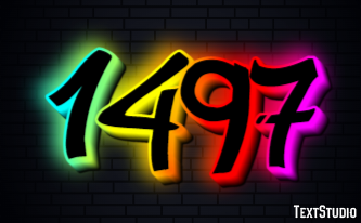 1497 Text effect